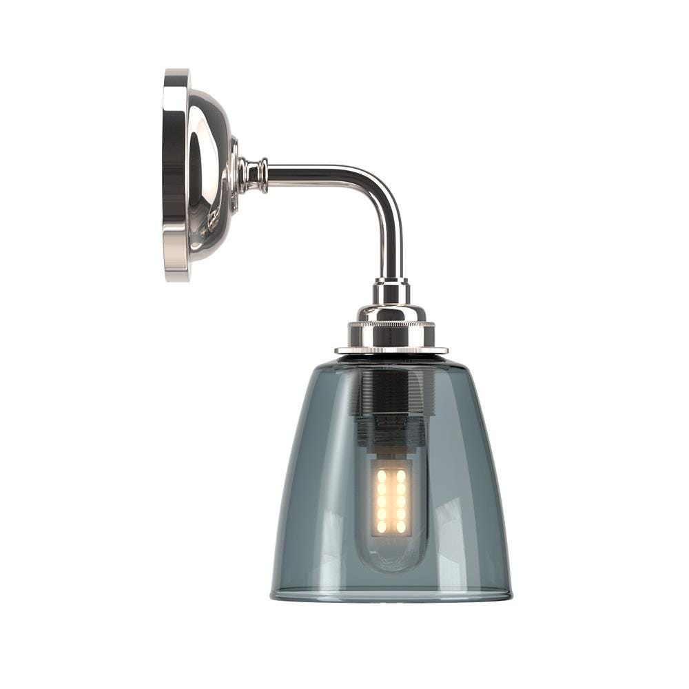 Pixley Bathroom Wall Light Smoked Nickel