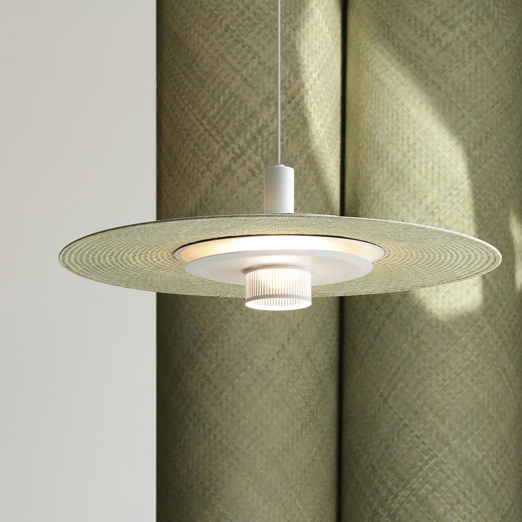 David Pompa Palma Pendant Green Warm Grey Designer Pendant Lighting