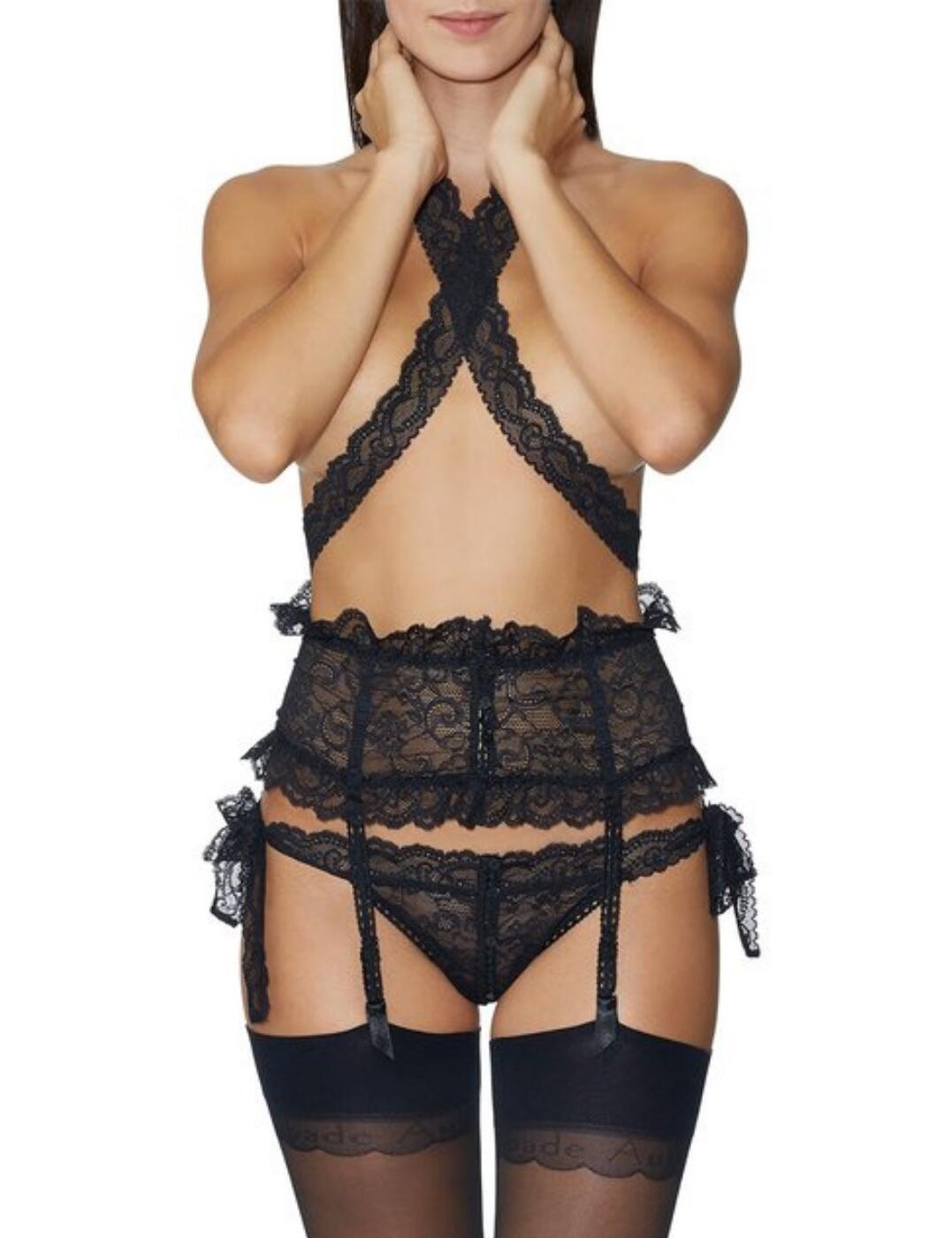 Boîte à désir by Aubade combines their recognisable French chic to a super sexy collection. This luxurious lace waistcincher emphasises your curves being the sexy essential every woman needs. Adjustable ribbons and buttons allow for an individual fit and style and you can cross the ribbons to best enhance your figure. Matching items available from the Boîte à désir range by Aubade to complete the look.  Feminine lace Figure enhancing Adjustable fit Composition: 85% Polyamide &pipe; 15% Elastane  Listed in UK sizes  48683-88362-1170484 P052 Waist Cincher