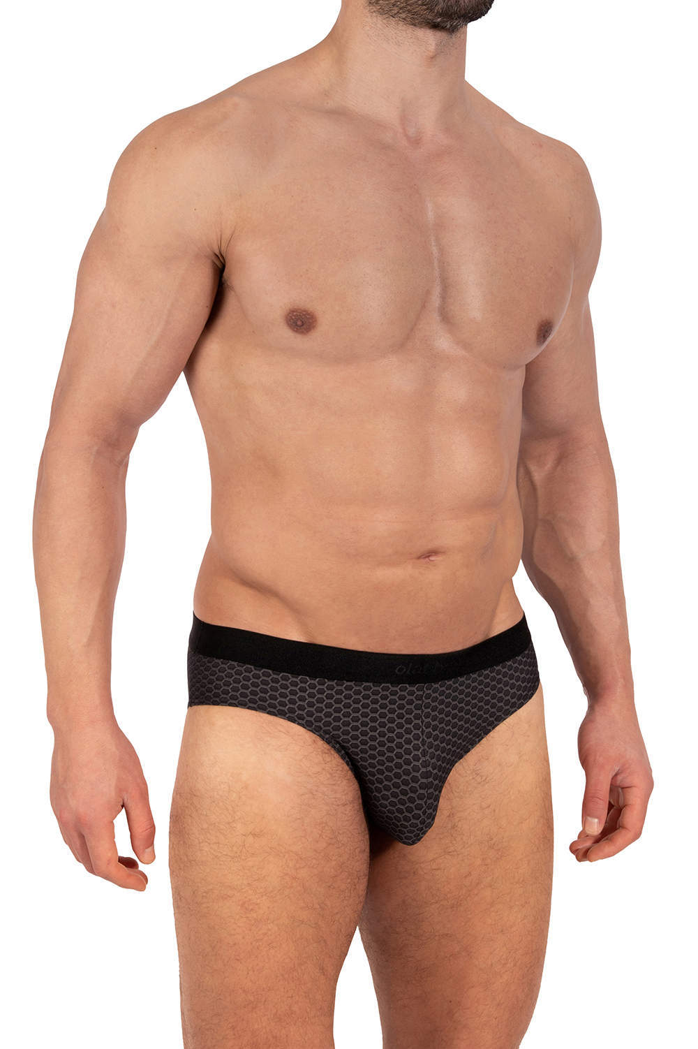 Olaf Benz RED 2330 Sport Brief men’s luxury underwear bikinis come in a chic honeycomb design. Just one of the superb male micros to buy online at DGU