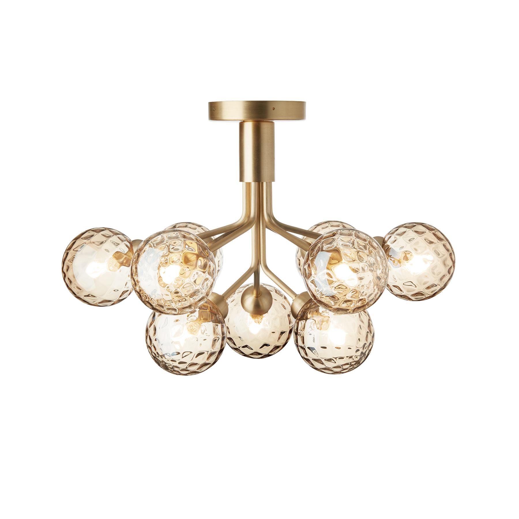 Nuura Apiales 9 Ceiling Light Brushed Brass Optic Gold Brassgold