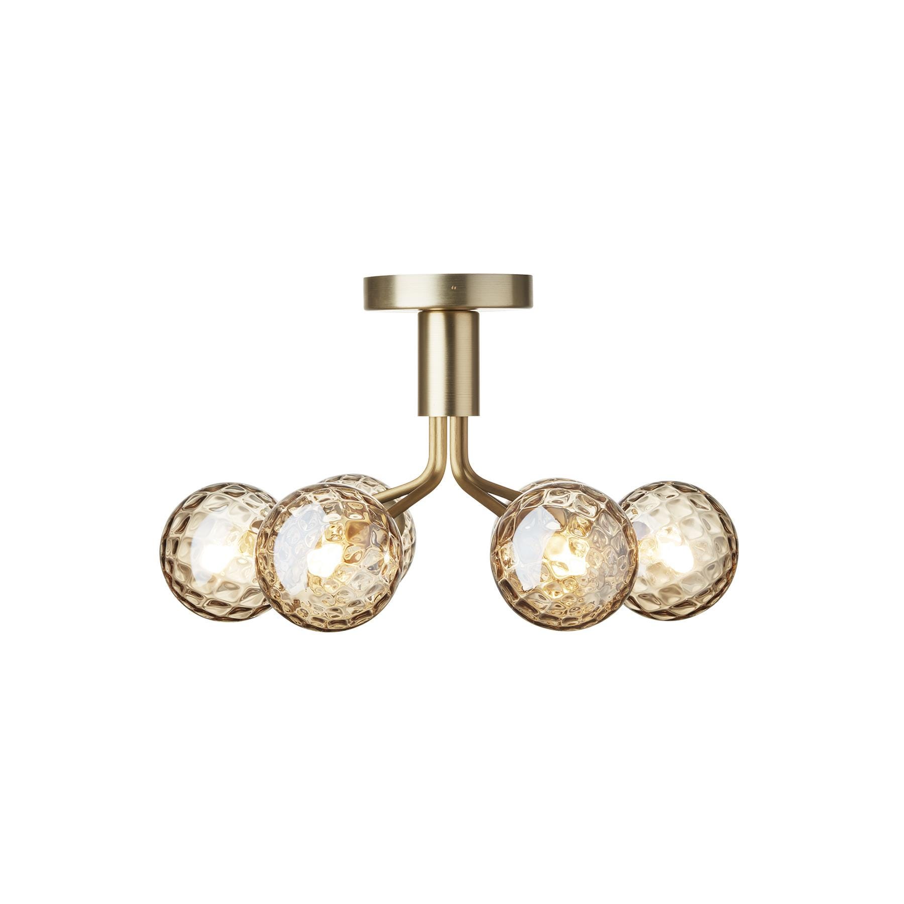 Nuura Apiales 6 Ceiling Light Brushed Brass Optic Gold Brassgold