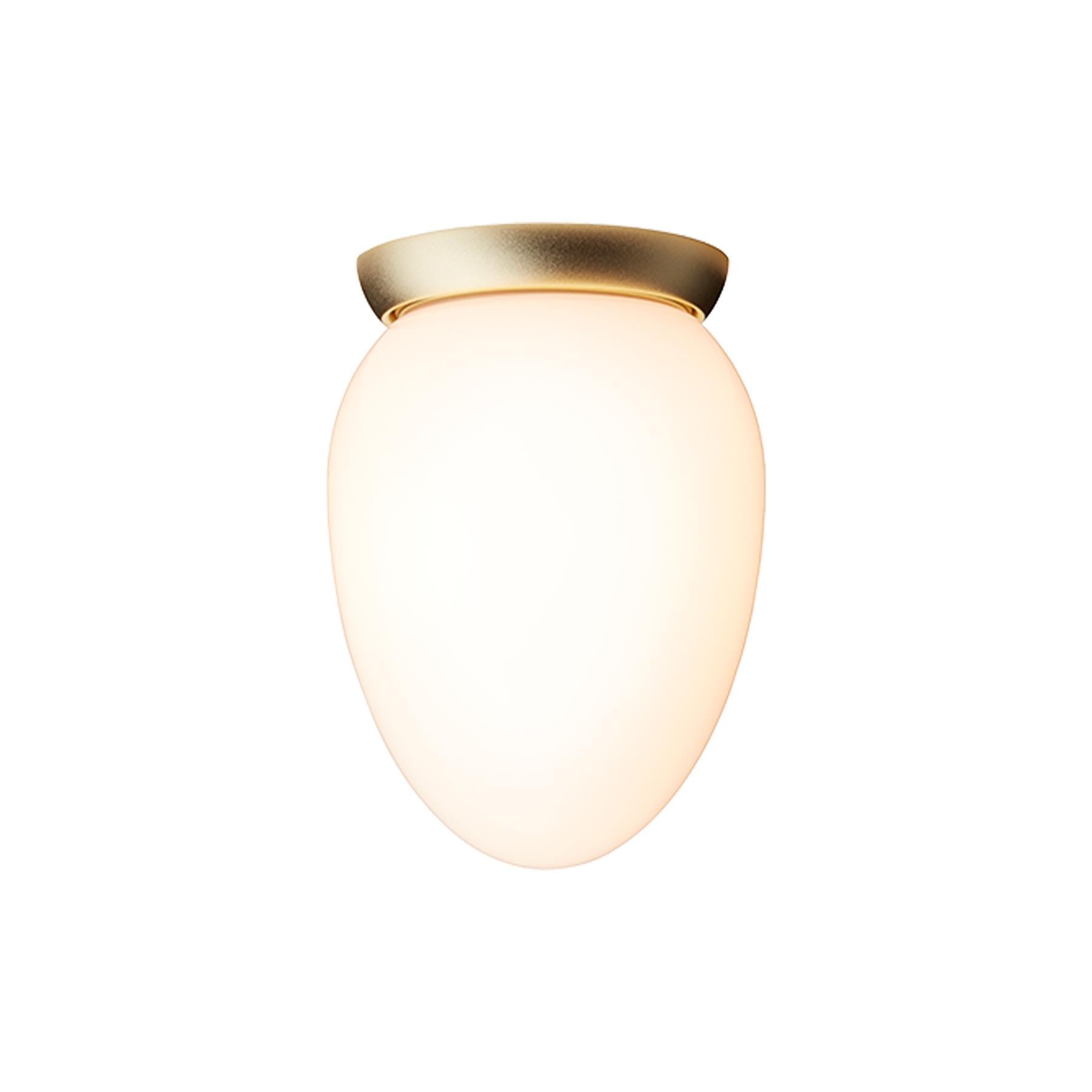 Nuura Rizzatto 171 Ceiling Light Satin Brass Opal White Brassgold