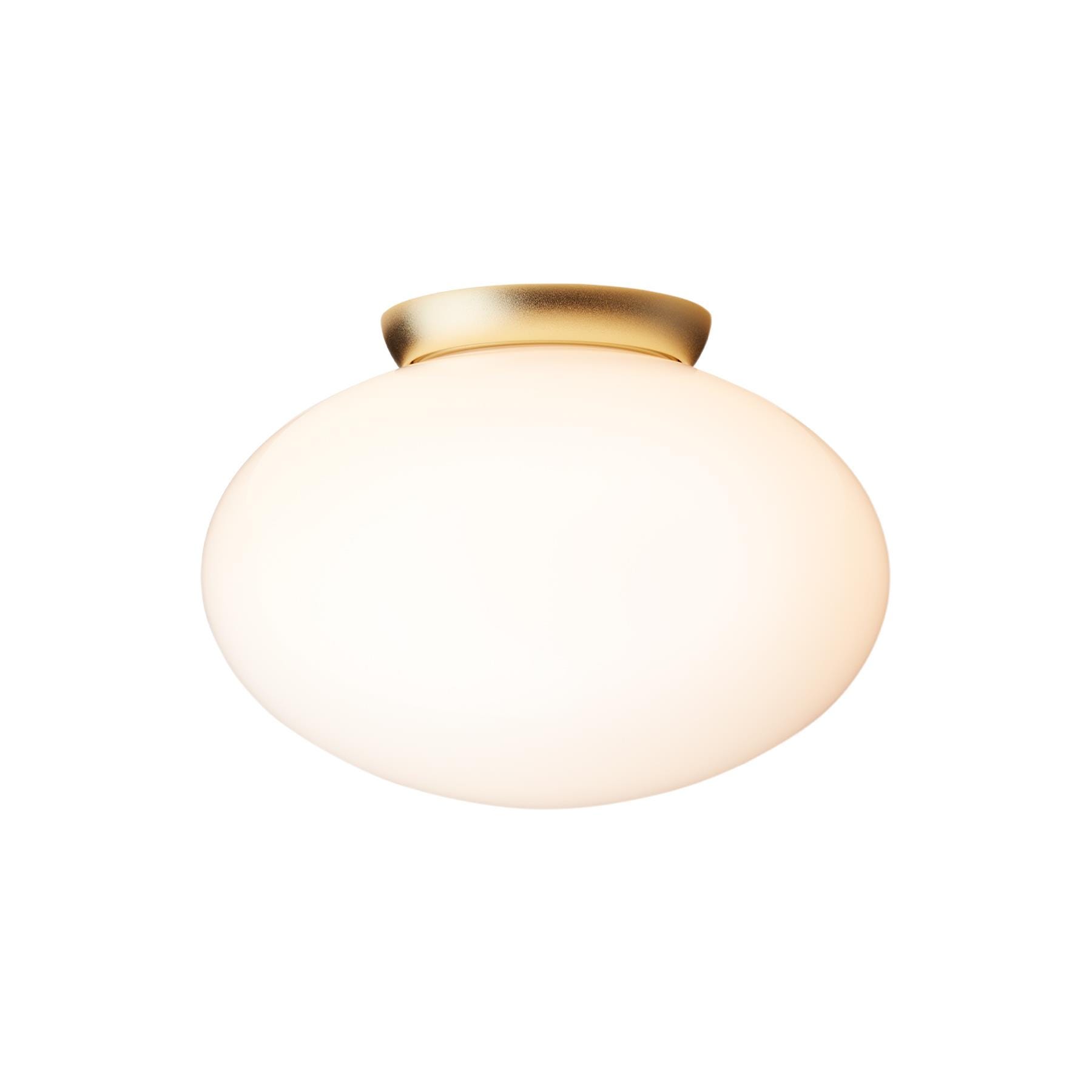 Nuura Rizzatto 301 Ceiling Light Satin Brass Opal White Brassgold