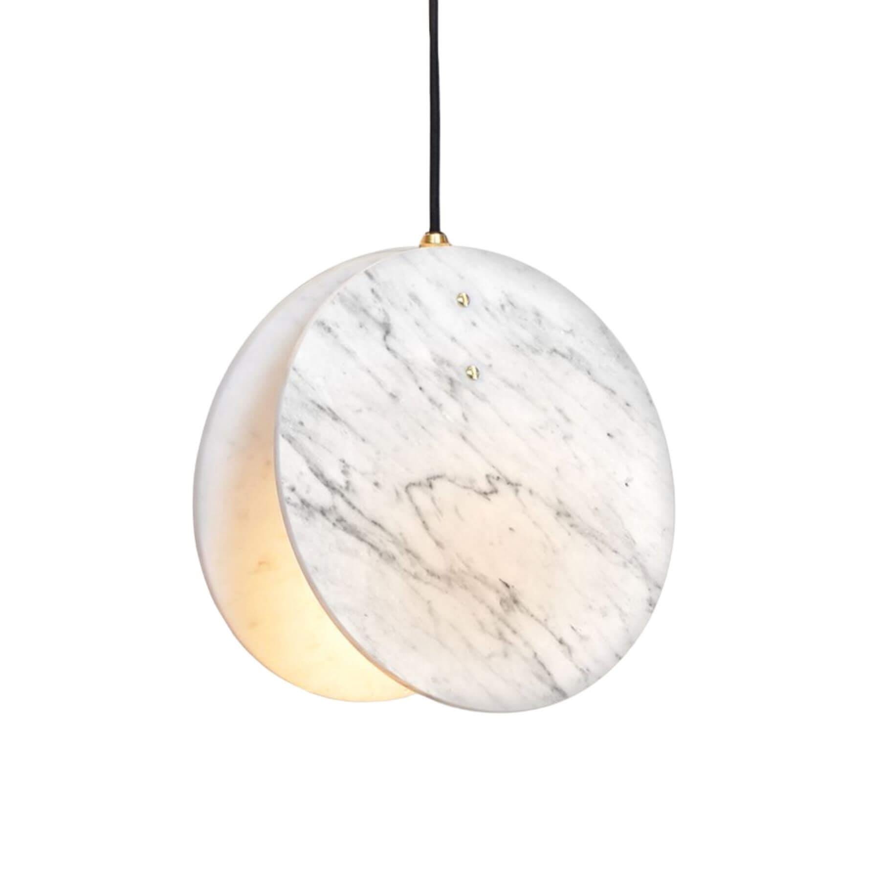 Marc Wood Shell Pendant Medium Height 25cm White Designer Pendant Lighting