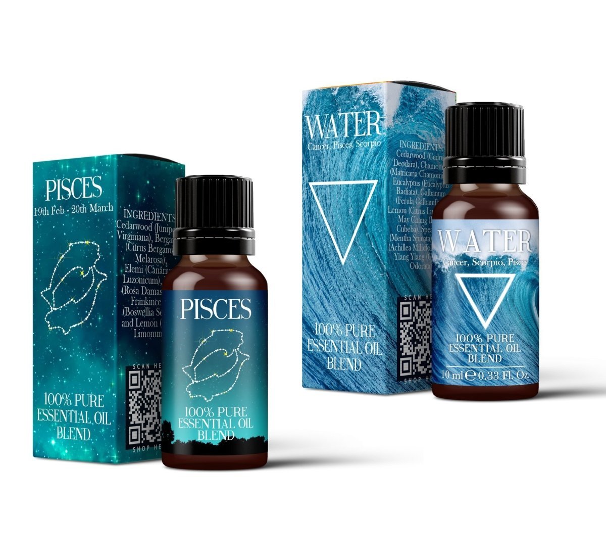 Image of Water Element & Pisces Essential Oil Blend Twin Pack (2x10ml)