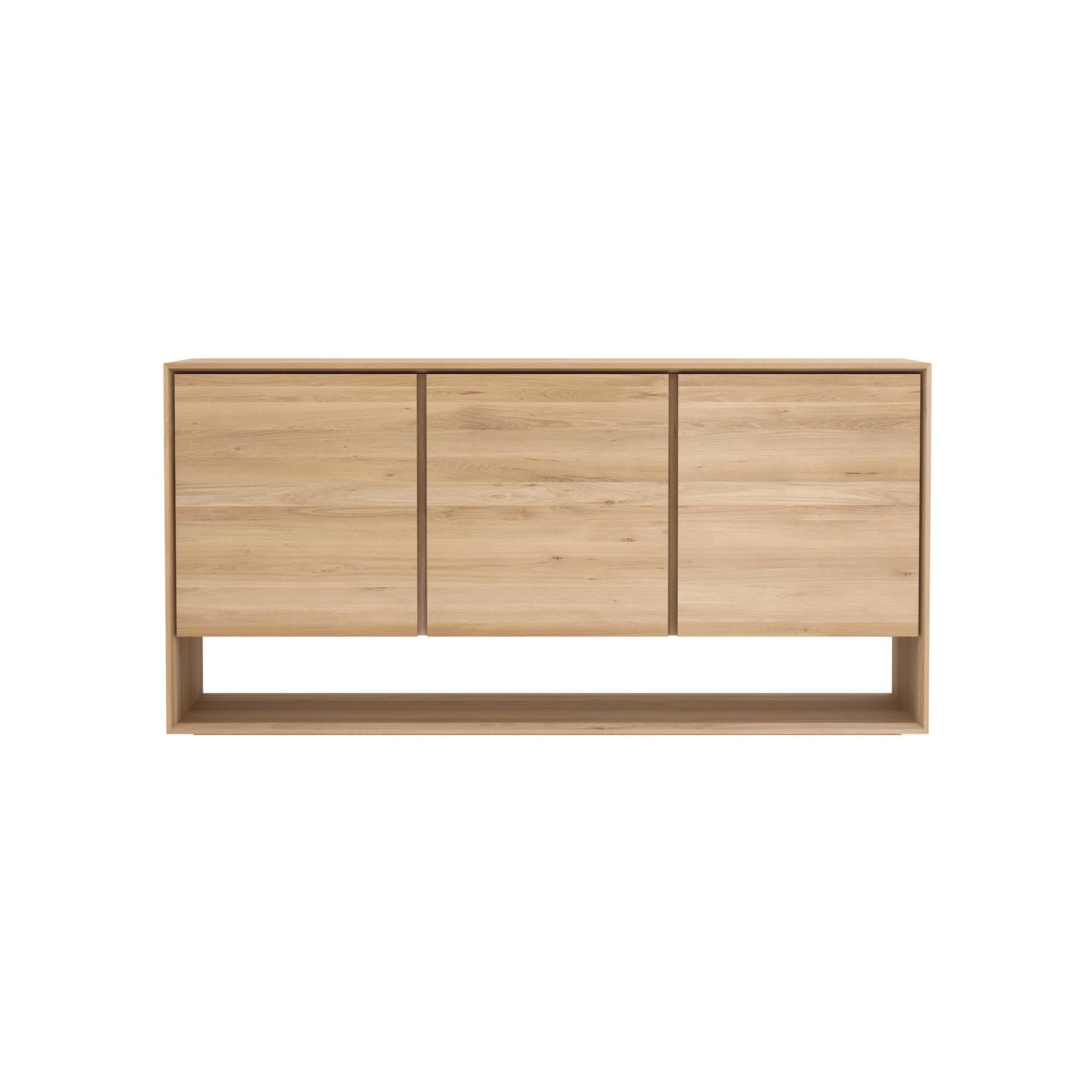 Ethnicraft Nordic Sideboard 3 Doors Light Wood European Oak Designer Furniture From Holloways Of Ludlow