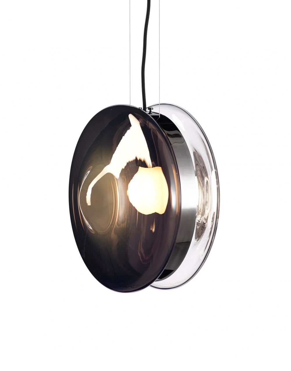 Bomma Orbital Pendant Mercury Black Polished Nickel Black Designer Pendant Lighting