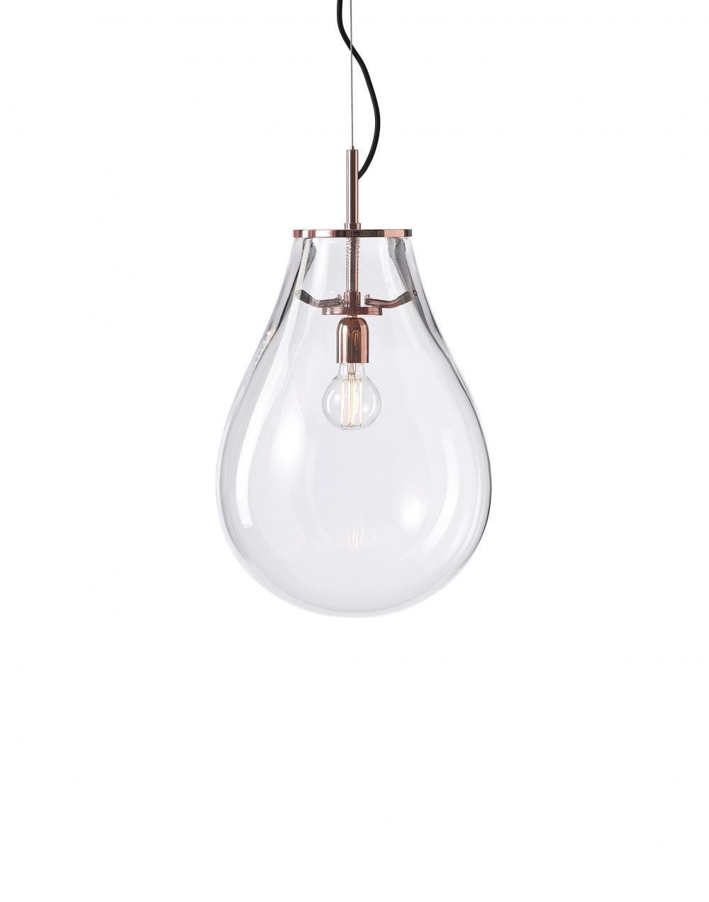 Bomma Exdisplay Tim Pendant Small Copper Fittings Wimbledon Collection Only Clear Designer Pendant Lighting