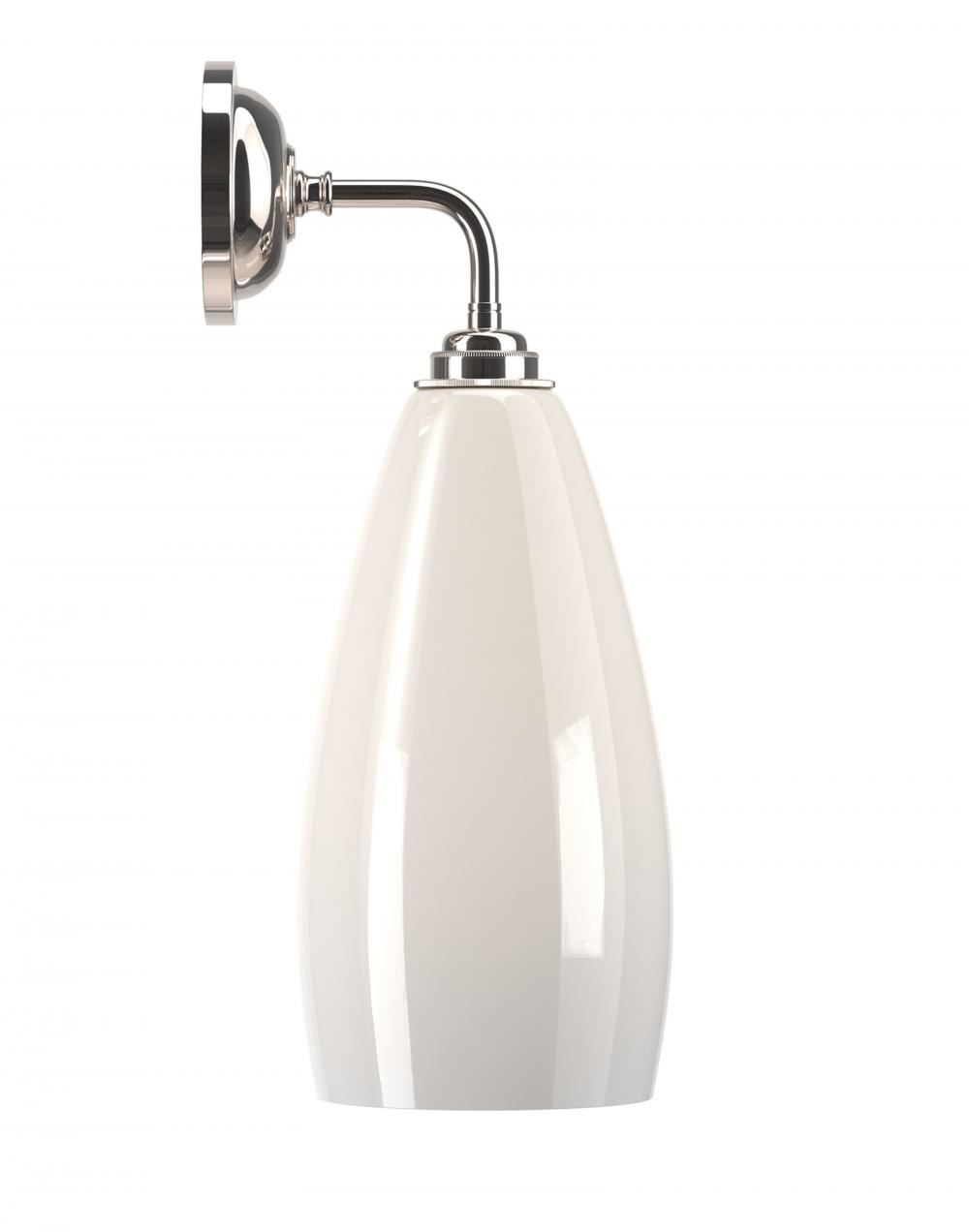 Upton Bathroom Wall Light White Nickel