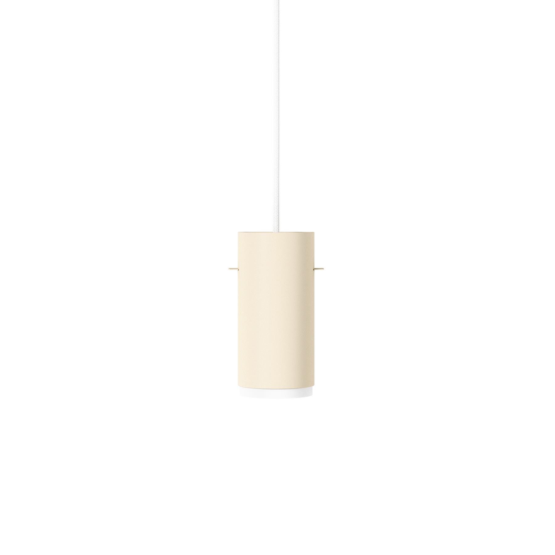 Moebe Tube Pendant Small Beige Cream Designer Pendant Lighting