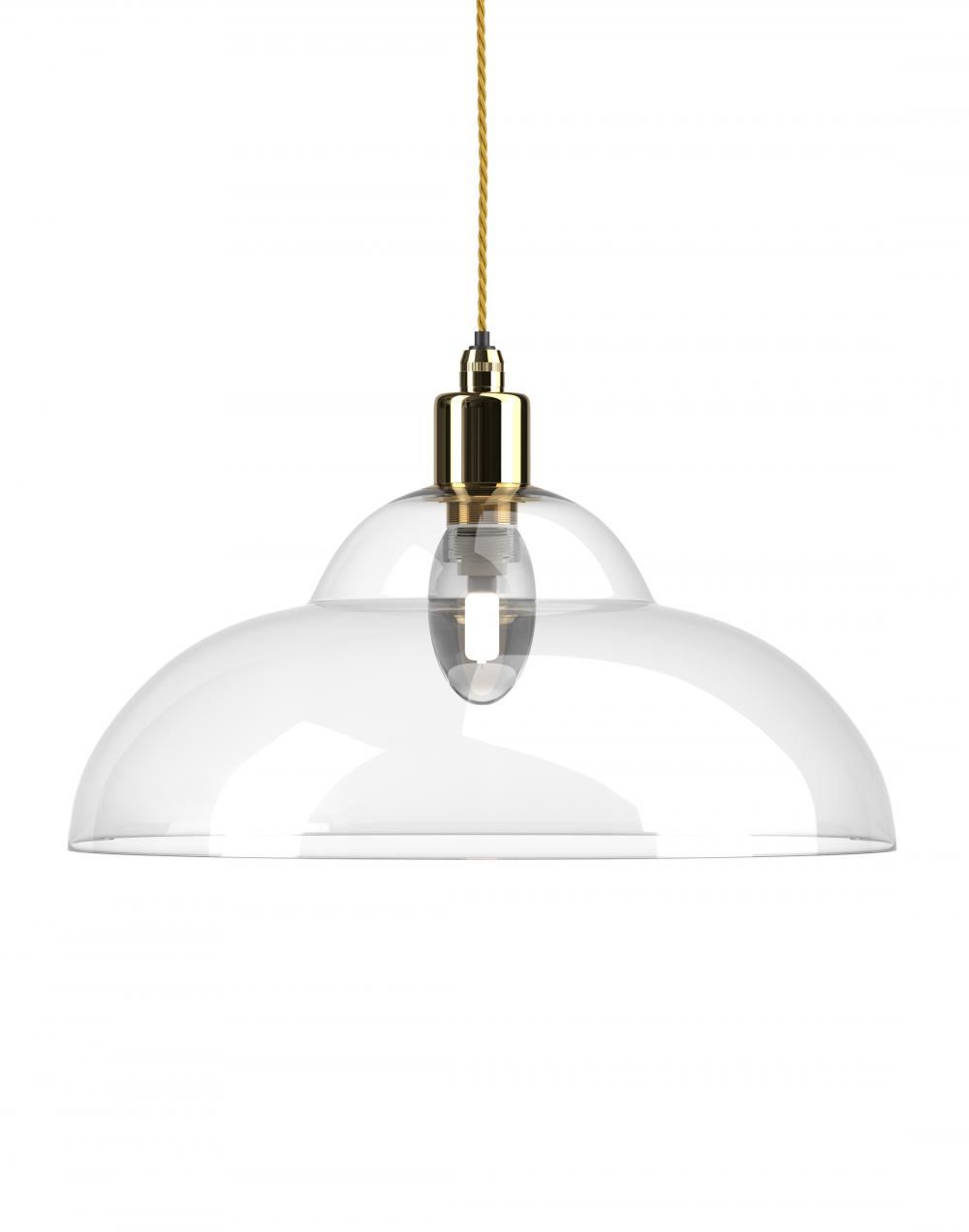 Fritz Fryer Wye Valley Bathroom Pendant Clear Polished Brass Bathroom Lighting Clear Designer Pendant Lighting