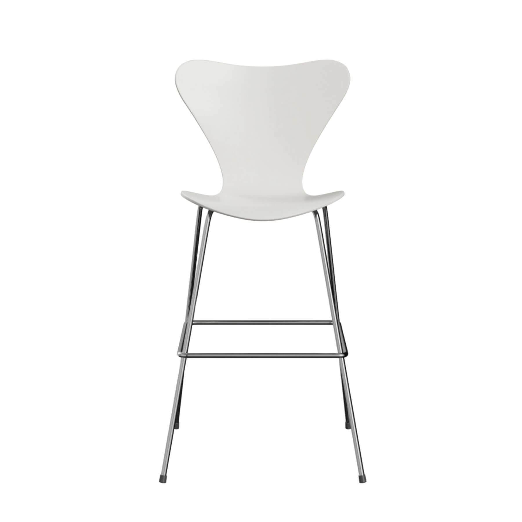 Fritz Hansen Series 7 Bar Stool Large Lacquered White Designer Furniture From Holloways Of Ludlow