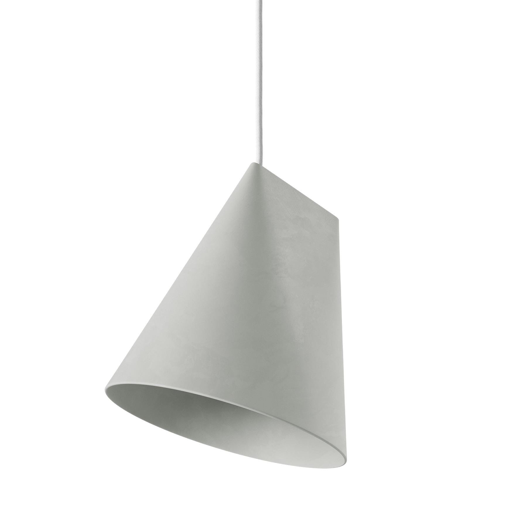 Moebe Ceramic Pendant Light Wide Light Grey Designer Pendant Lighting