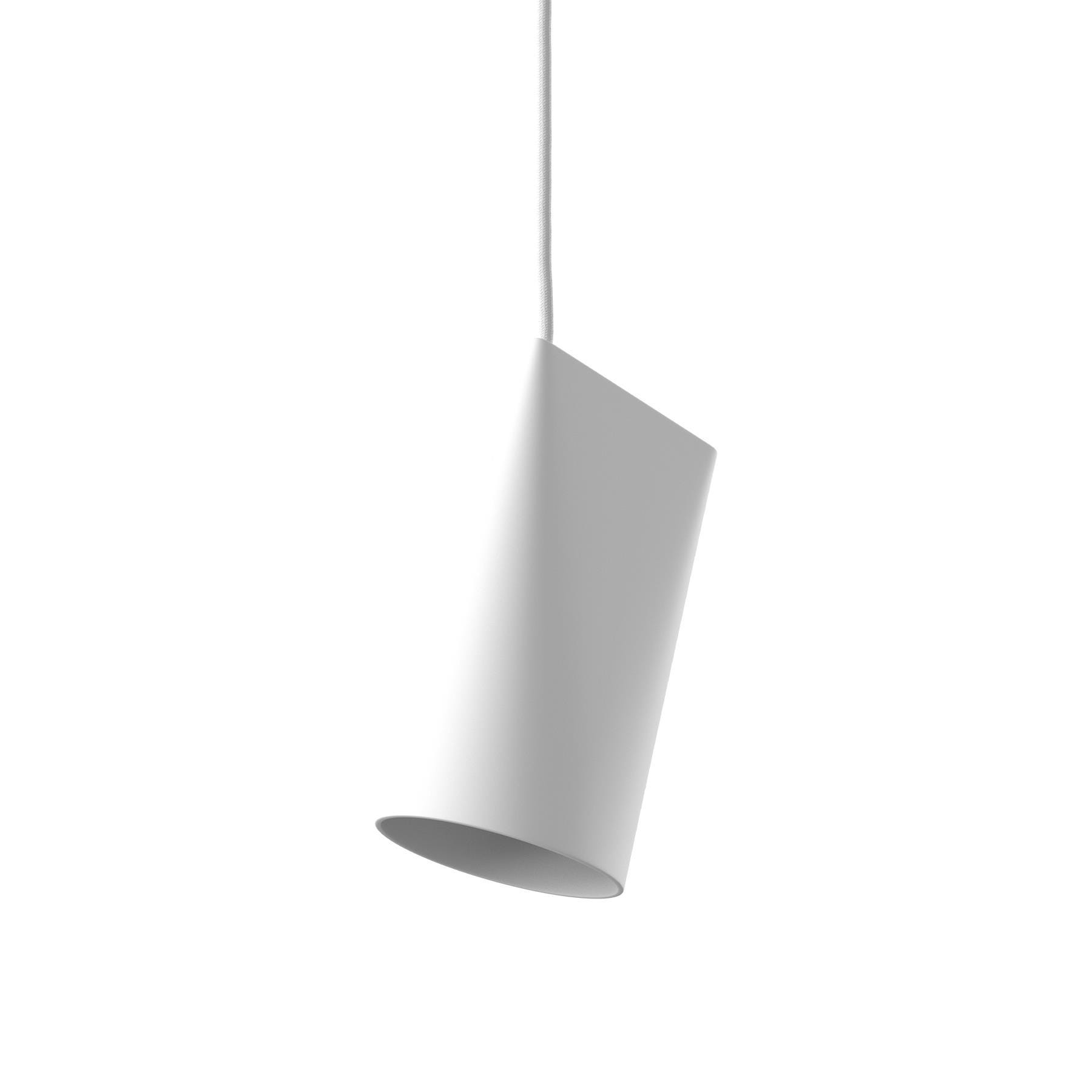 Moebe Ceramic Pendant Light Narrow White Designer Pendant Lighting