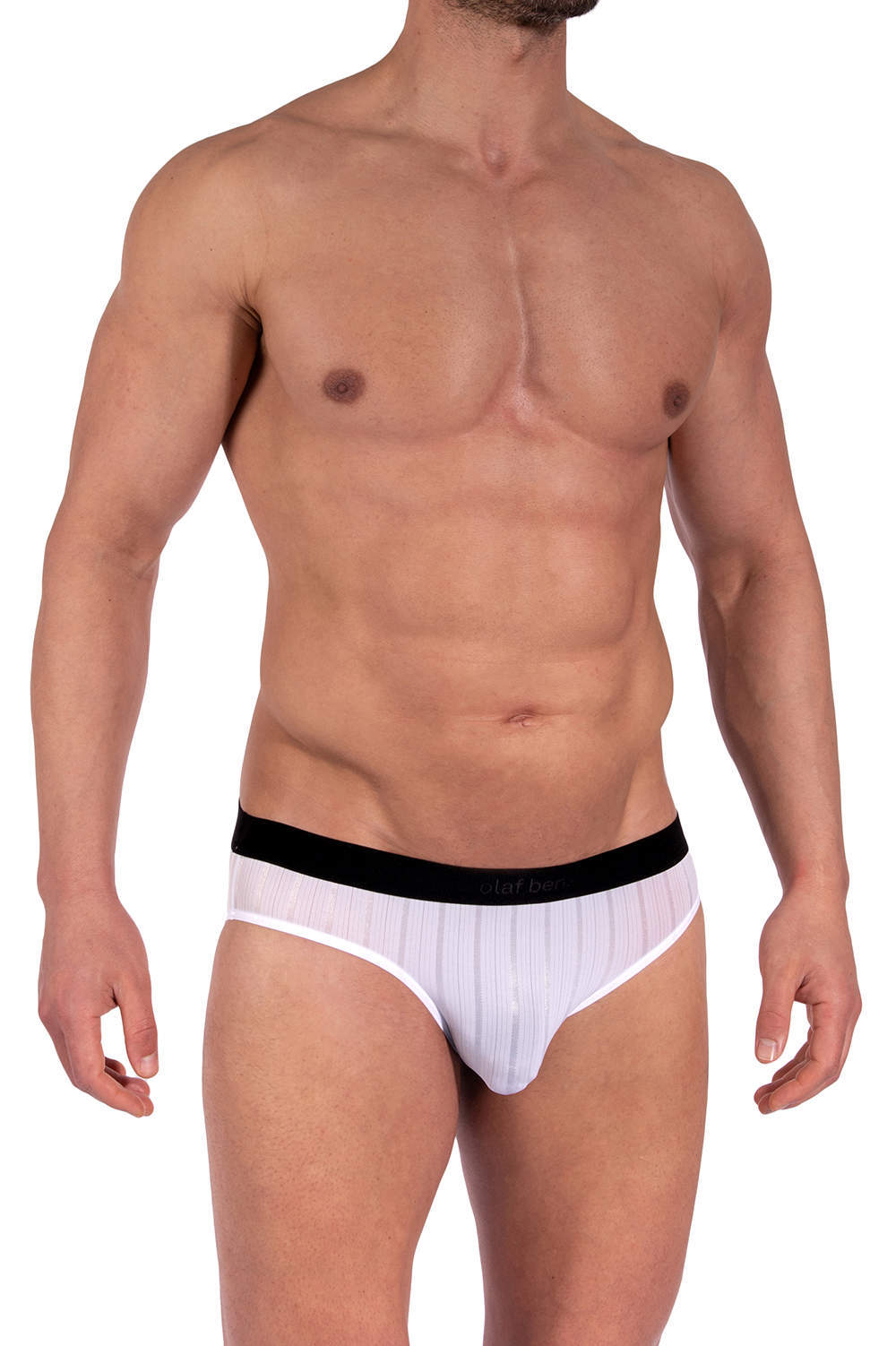 Super light Olaf Benz RED2358 Sport Brief men’s underwear slips. Ultra fine striped male bikini underpants from a luxury European brand. Shop online