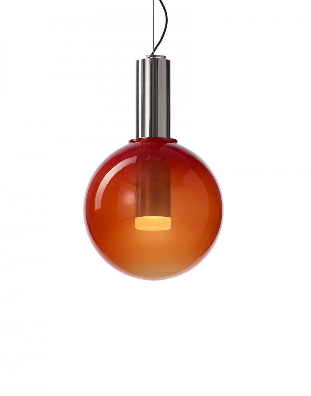 Phenomena Pendant Light Ball Small Ferrari Red Nickel