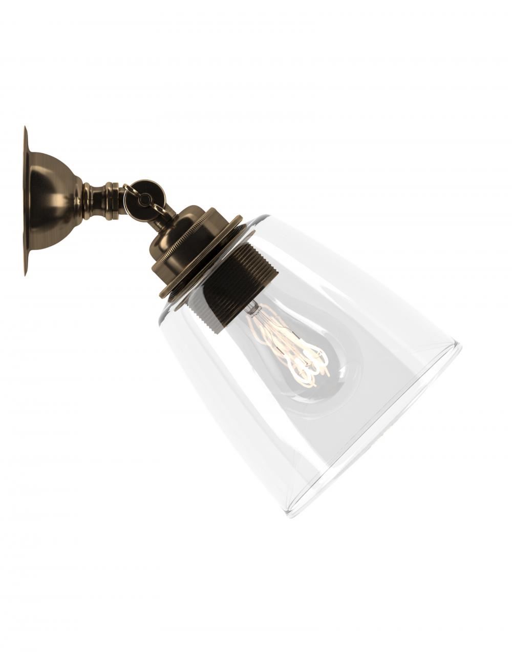 Pixley Spotlight Clear Antique Brass