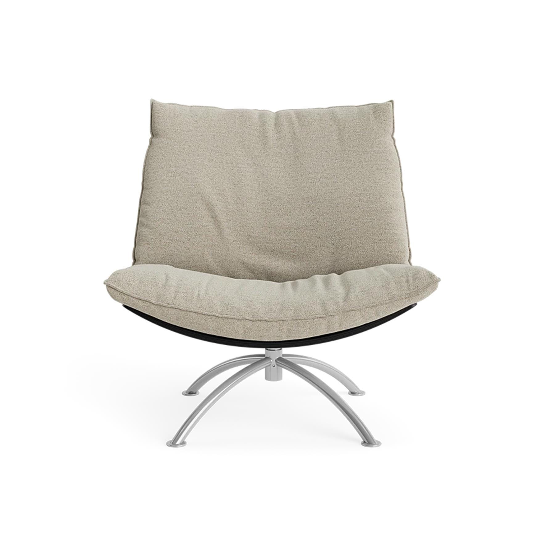 Make Nordic Primetime Armchair Black Steel Black Oak Nature Boucle Sand 02 Cream Designer Furniture From Holloways Of Ludlow