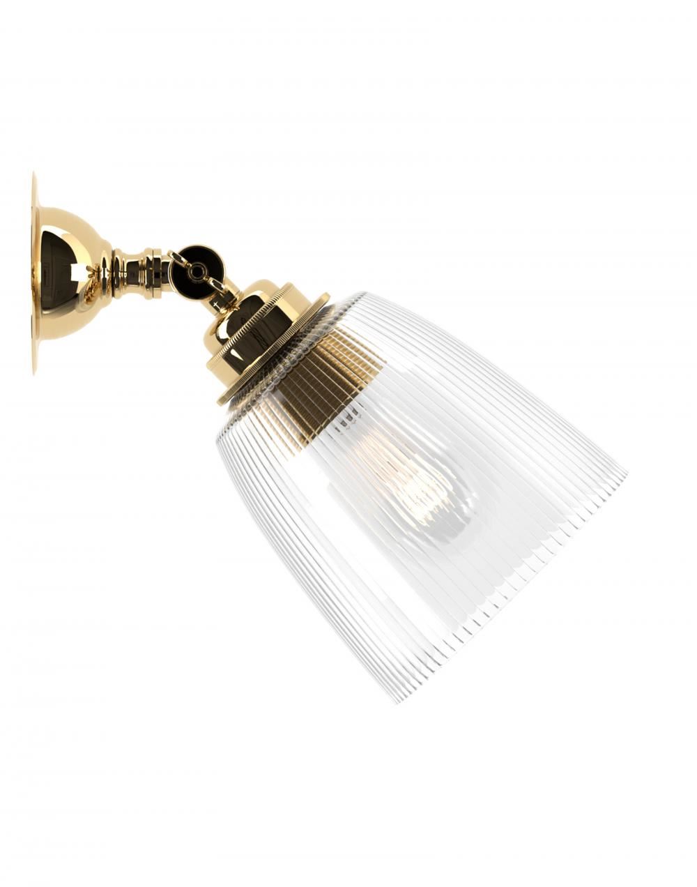 Pixley Spotlight Skinny Ribbed Polished Brass