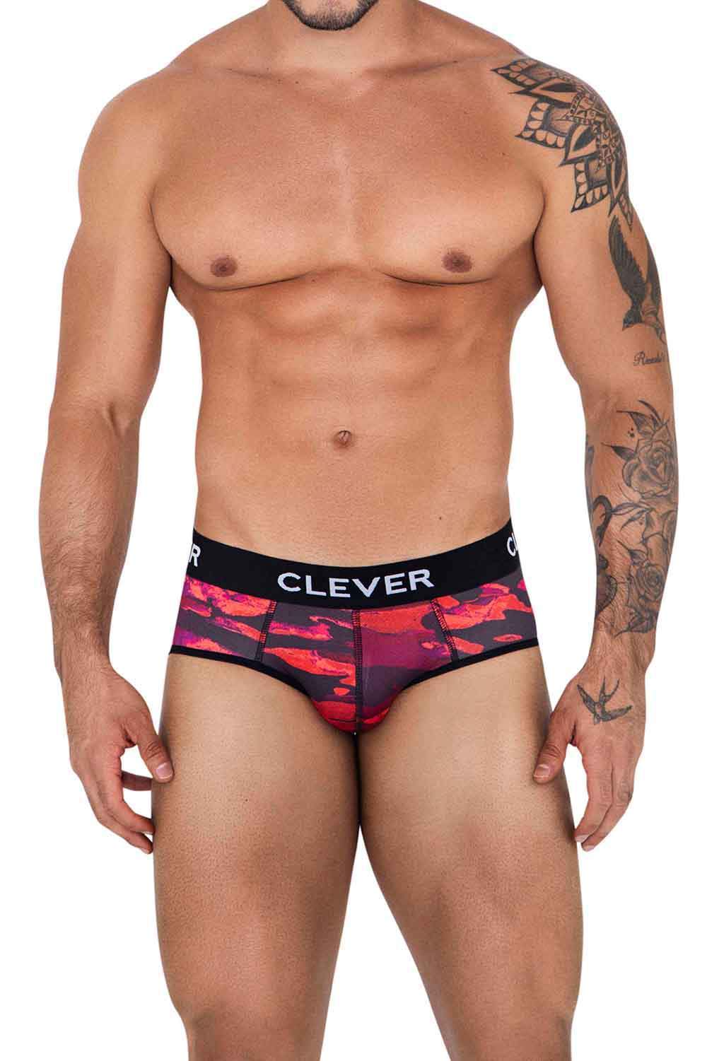 Shop ultra fine Clever Moda Navigate Piping Brief men’s underwear slips – curvy pouch male bikinis. Deep waistband and breathable fabric. Buy online