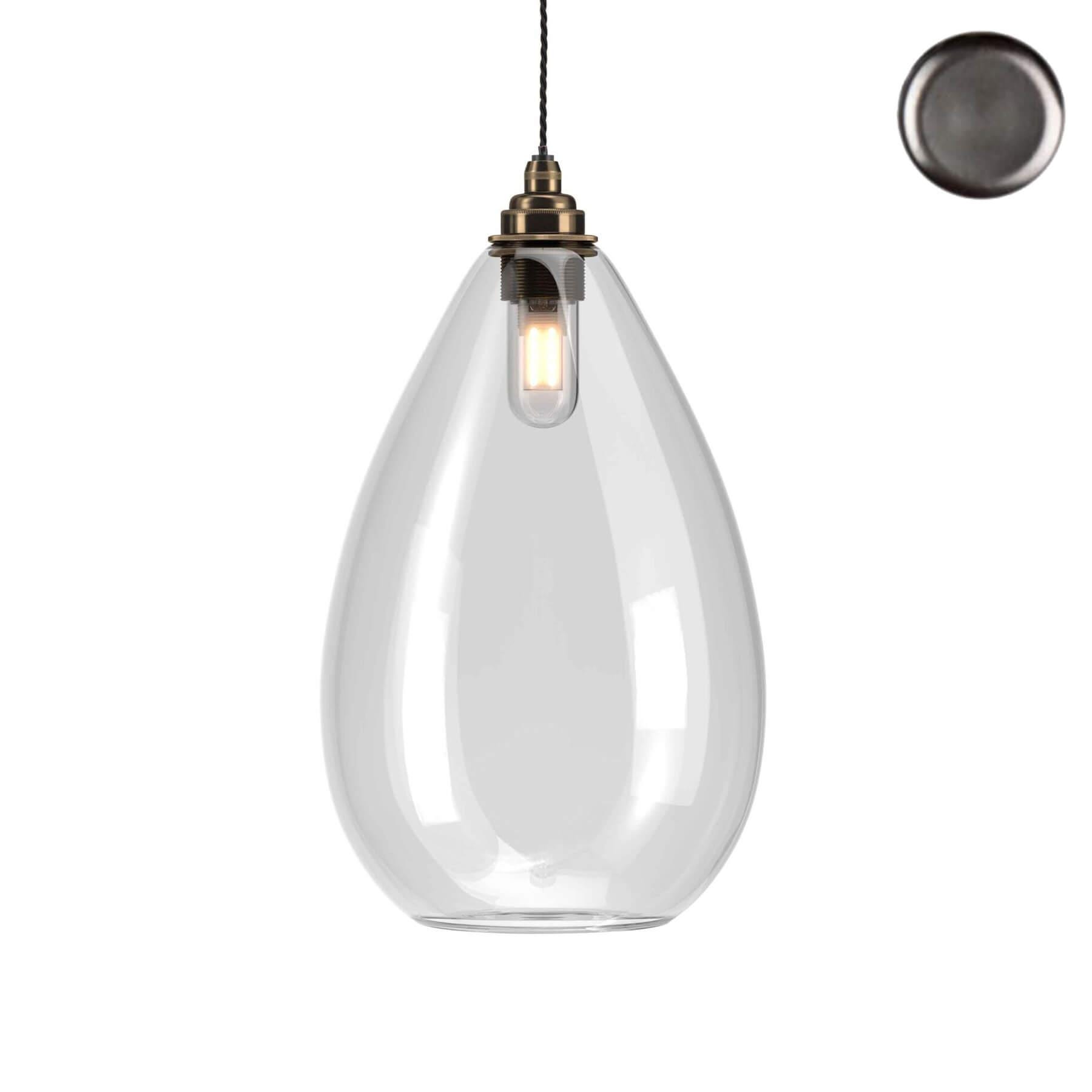 Fritz Fryer Wellington Bathroom Pendant Clear Bronze Bathroom Lighting Clear Designer Pendant Lighting