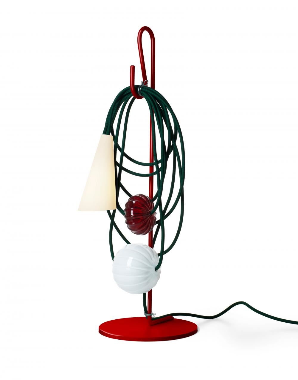 Filo Table Light Redpetrol Green Cable