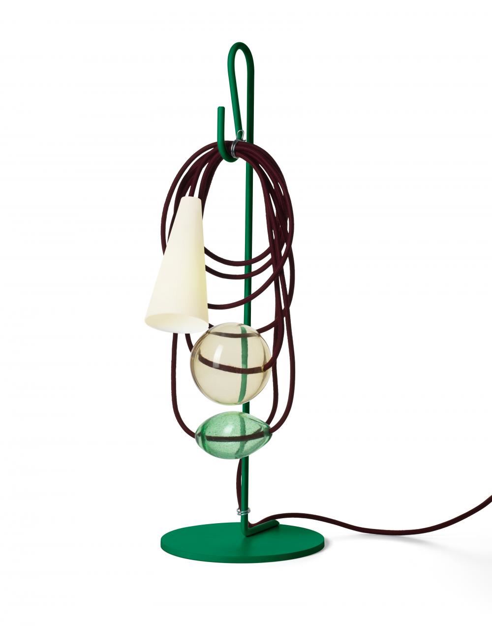 Foscarini Filo Table Lamp Greendark Red Cable Green Designer Lighting From Holloways Of Ludlow