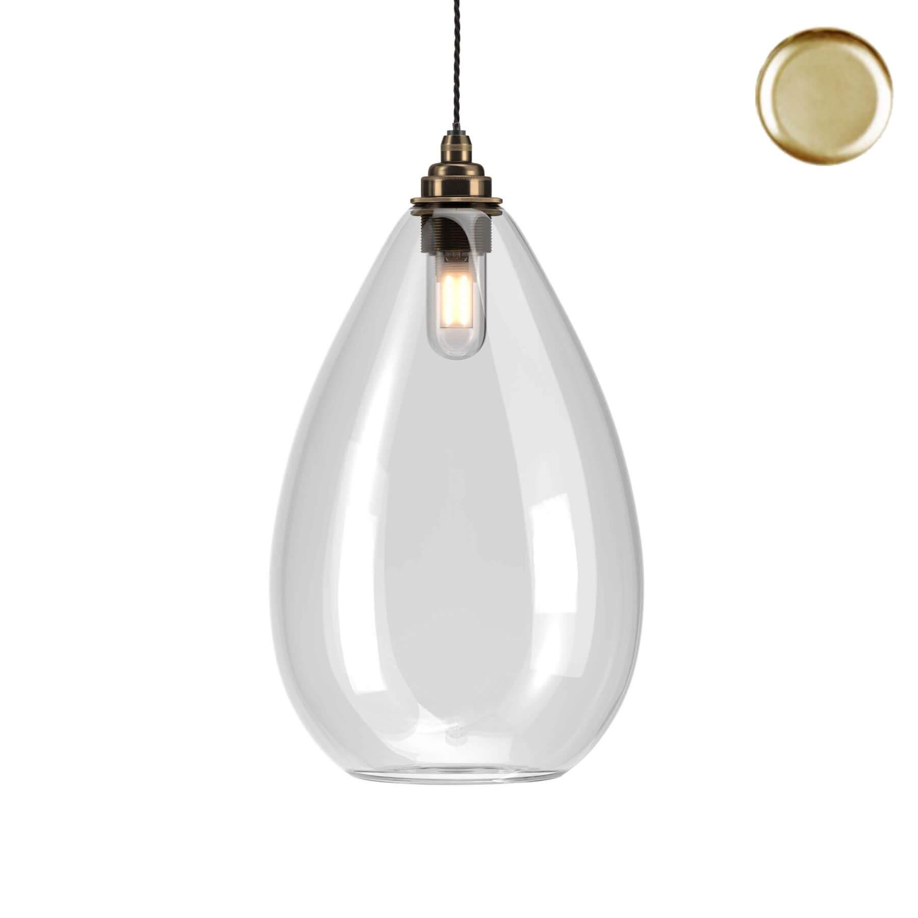 Fritz Fryer Wellington Bathroom Pendant Clear Polished Brass Bathroom Lighting Clear Designer Pendant Lighting