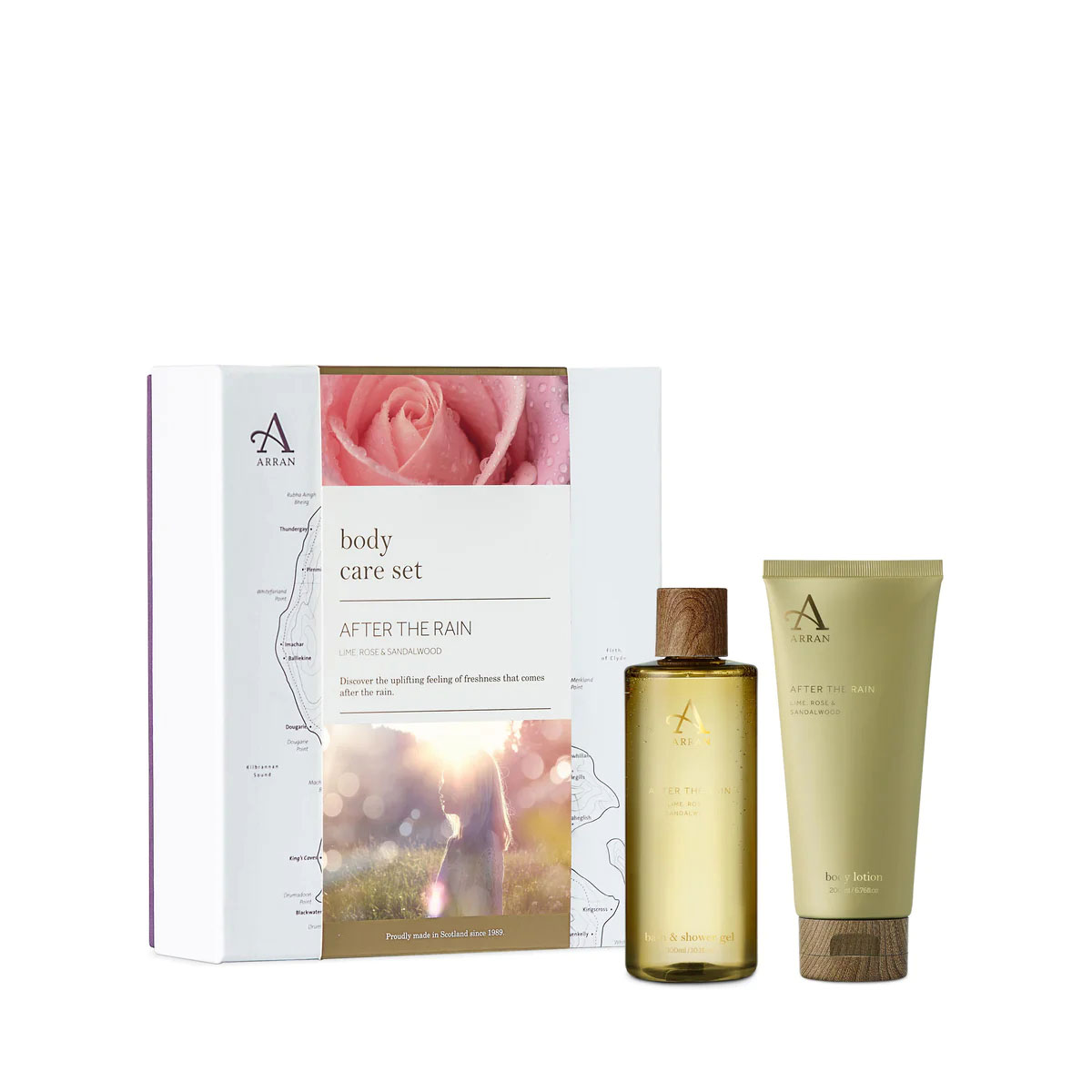 ARRAN Sense of Scotland Women's After The Rain - Body Gift Set in Clear