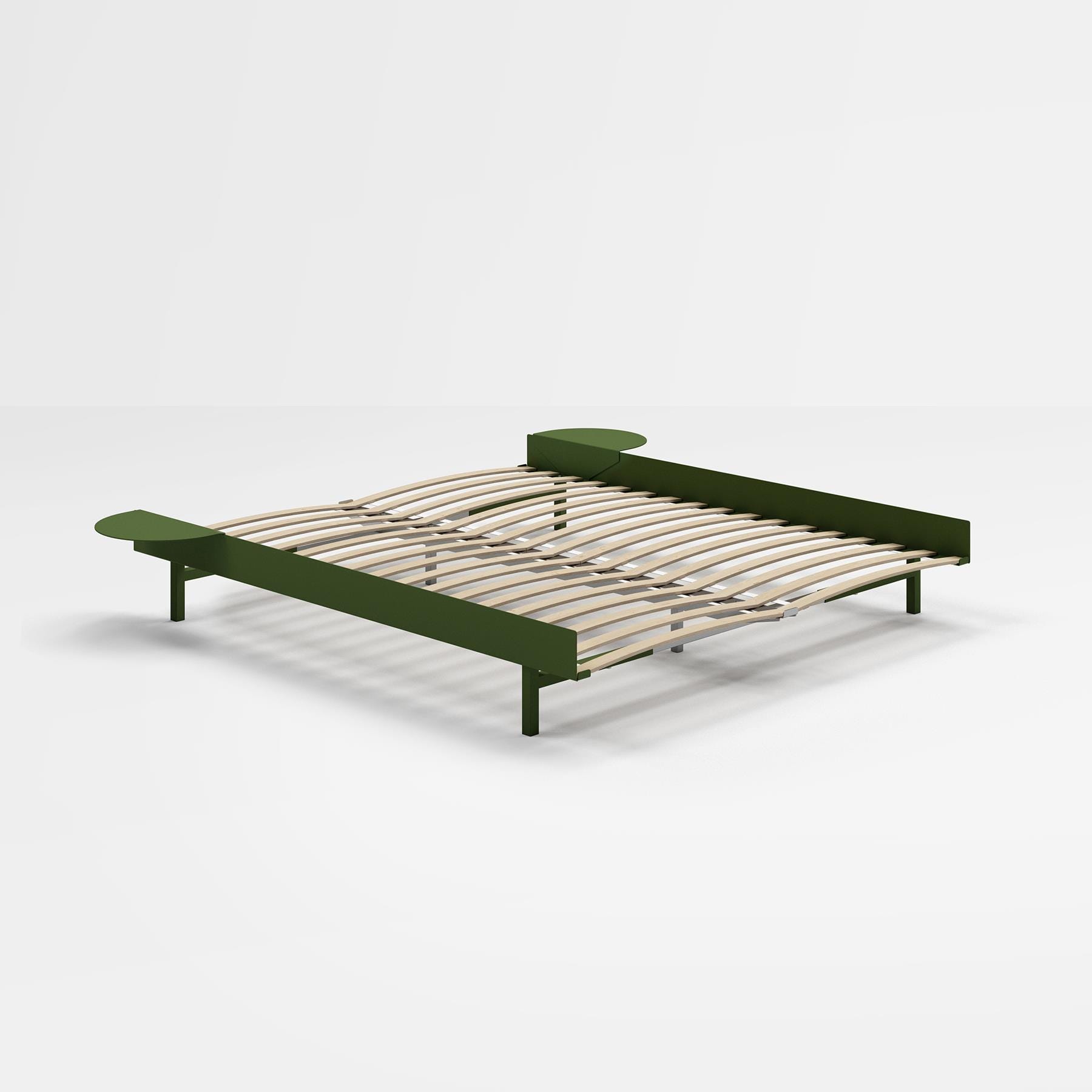 Moebe Bed King Pine Green 2 Side Tables Green Designer Furniture From Holloways Of Ludlow