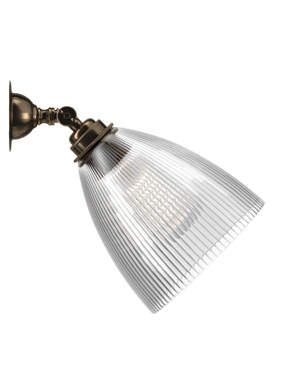 Ledbury Spotlight Skinny Ribbed Antique Brass