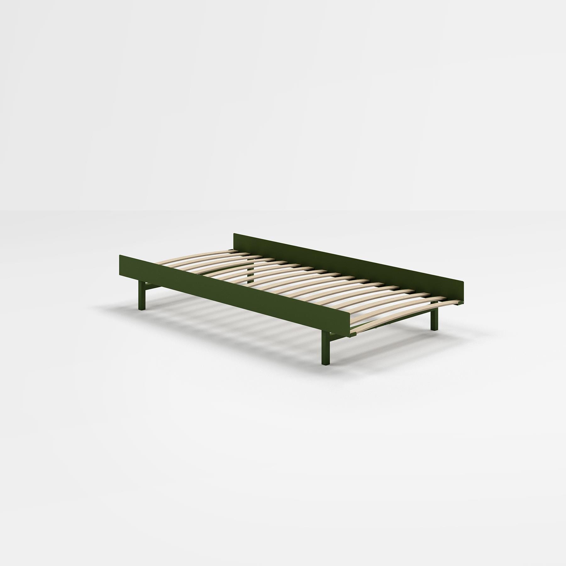 Moebe Bed Single Pine Green No Side Table Green Designer Furniture From Holloways Of Ludlow