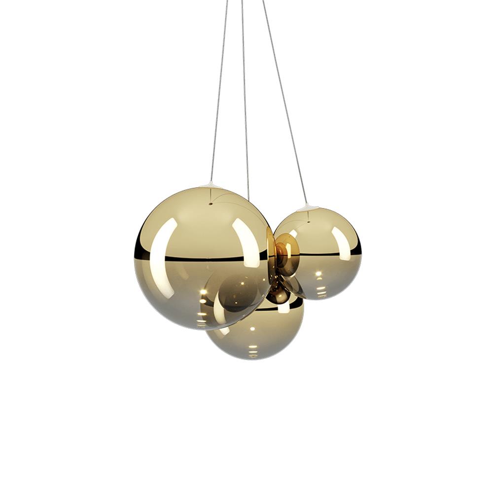 Lodes Outlet Random Cluster Pendant Gold Brassgold Designer Pendant Lighting