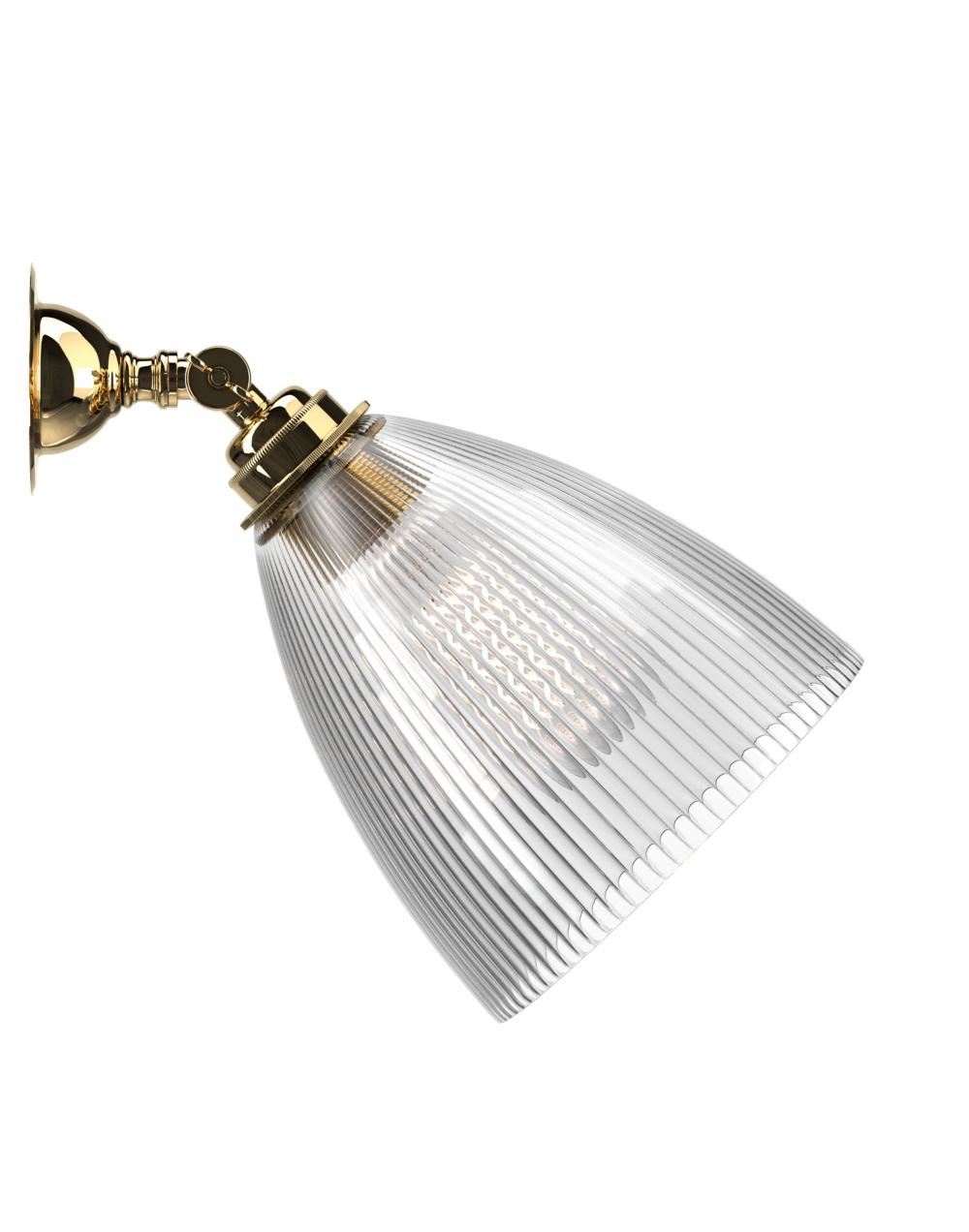 Ledbury Spotlight Skinny Ribbed Polished Brass