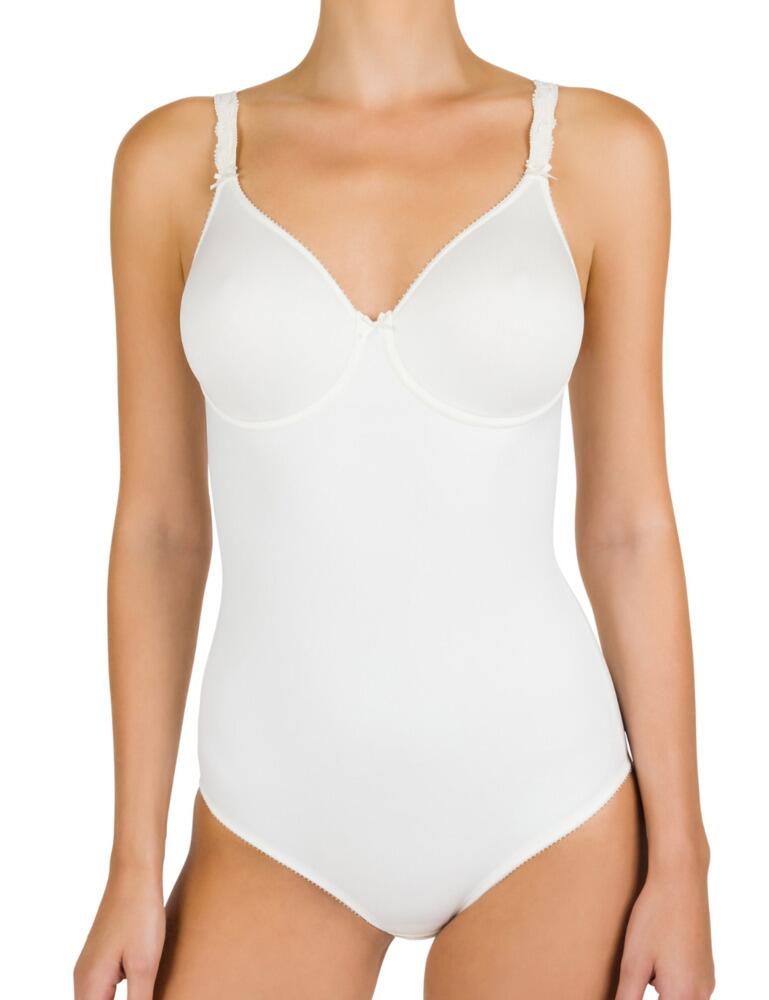 Looking for high-quality seamless shapewear? This is the perfect shaping bodysuit for you. Made from a smooth and soft fabric, this Felina Choice body is not only comfortable but is invisible under clothing. This makes it ideal for both everyday and occasion wear. The cups are underwired and made from a breathable fabric to allow air to circulate. The body is flexible yet structured to ensure maximum shaping without restricting movement. There is a delicate hoop trim on the cups and the leg holes plus a simple bow to complete the look. The straps are wider to prevent irritation and decorated with soft embroidery.  Wide adjustable straps Shaping properties Underwired Seamless appearance Breathable cups Decorative embroidery and bows Full bottom coverage Pull-on design Composition: 55% Polyamide &pipe; 31% Elastane &pipe; 13% Polyester &pipe; 1% Cotton  Listed in UK sizes  48892-88666-1174191 252208 Underwired Body