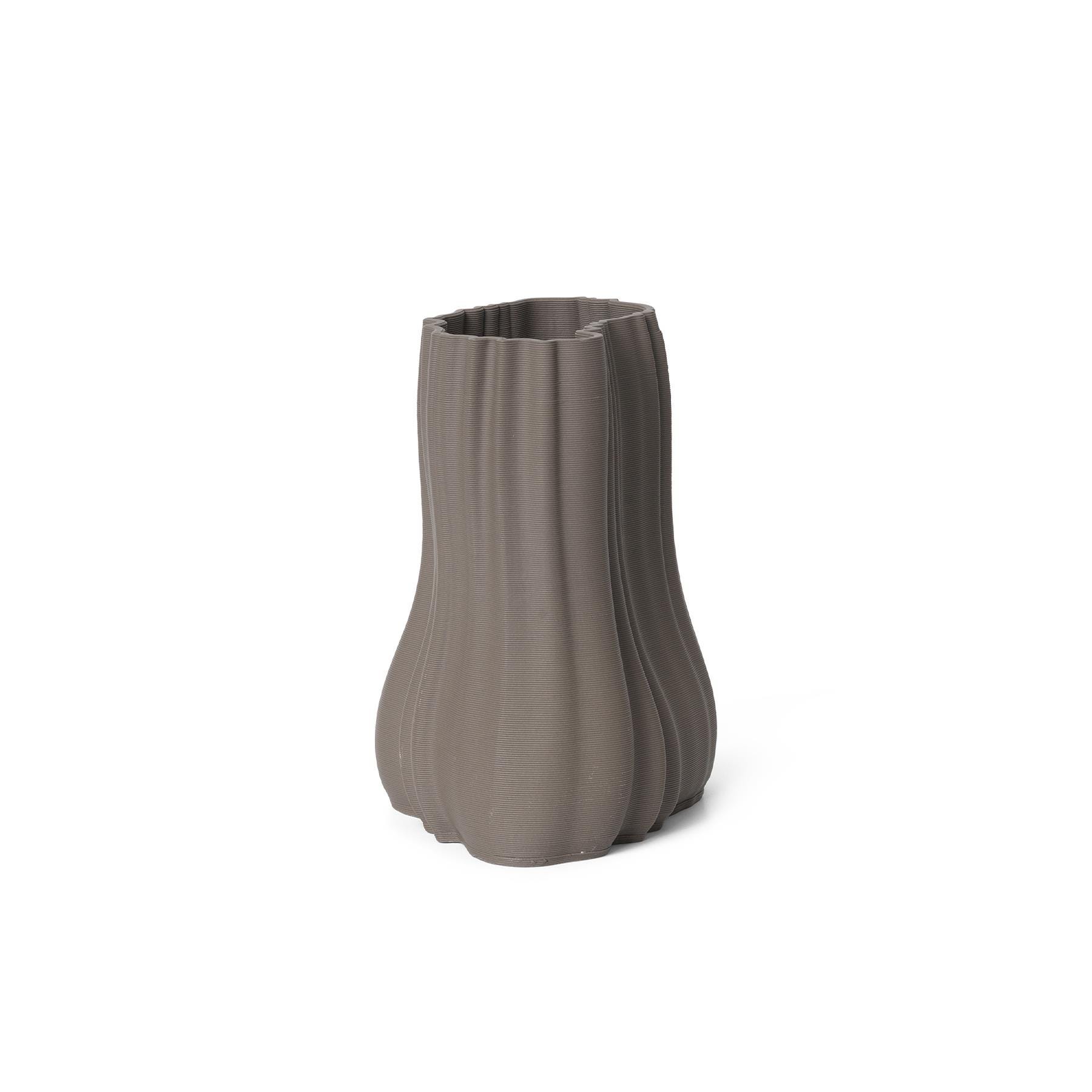 Ferm Living Moire Vase Small Stoneware Grey