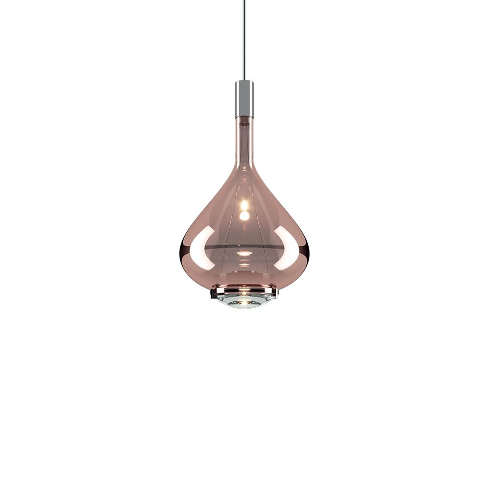 Lodes Skyfall Pendant Medium Rose Gold Pink Designer Pendant Lighting