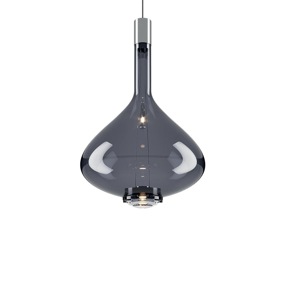 Lodes Skyfall Pendant Large Glossy Smoke Black Designer Pendant Lighting