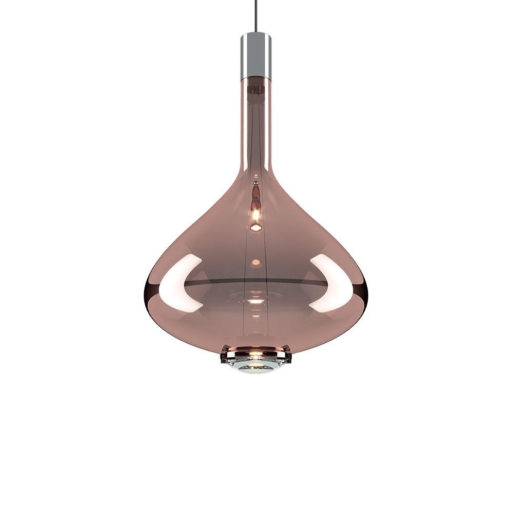 Lodes Skyfall Pendant Large Rose Gold Pink Designer Pendant Lighting