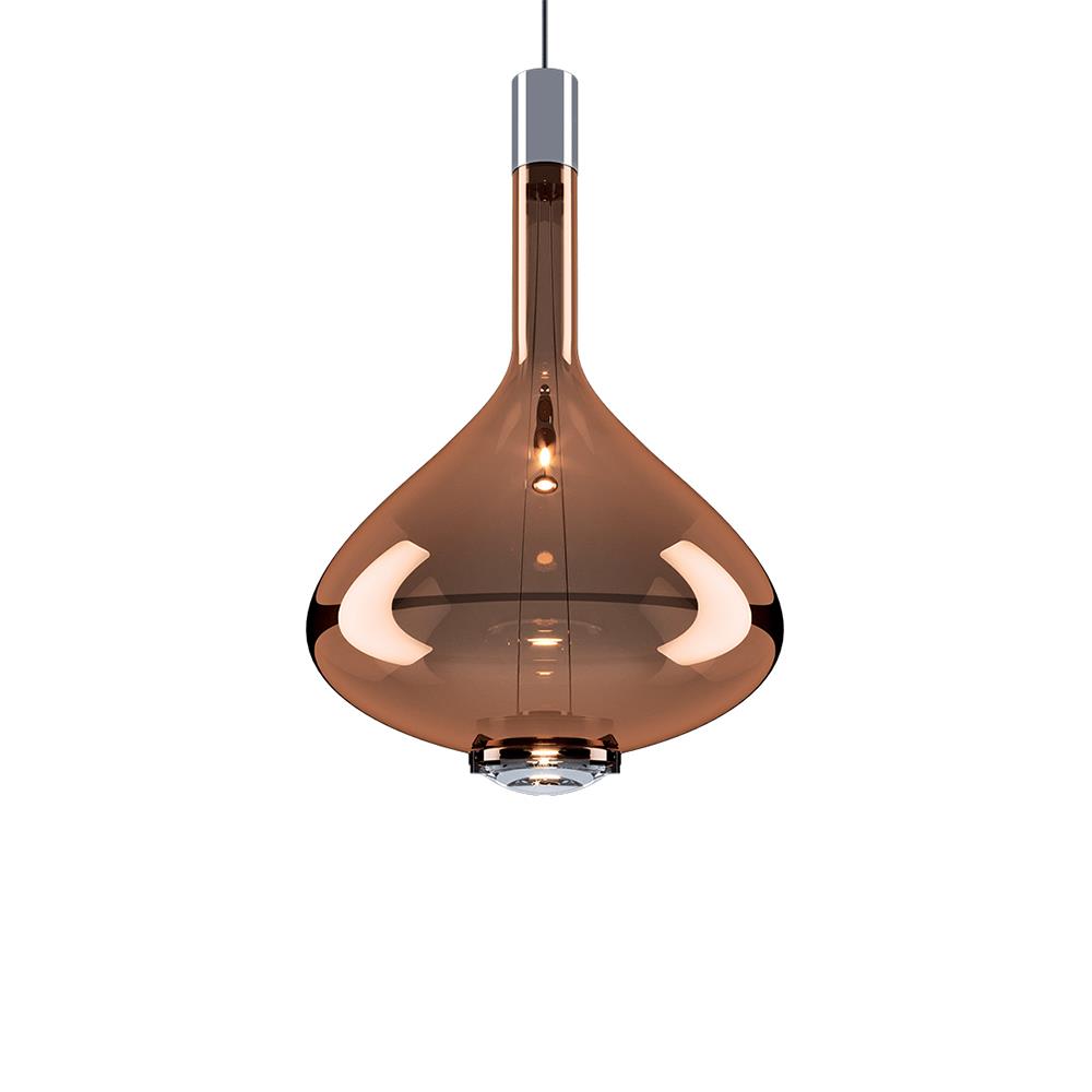 Lodes Skyfall Pendant Large Glossy Copper Designer Pendant Lighting