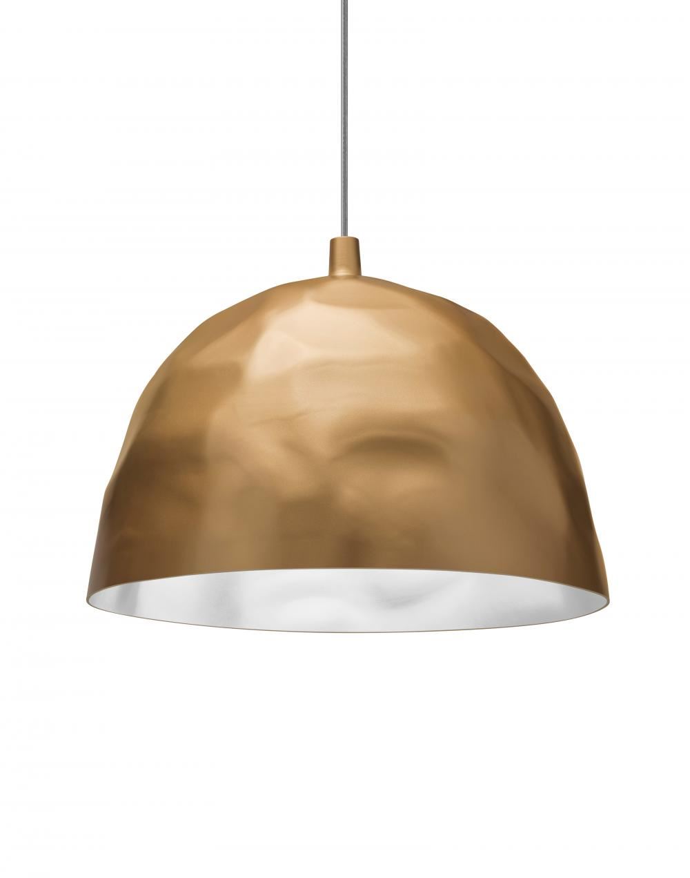 Foscarini Bump Pendant Gold Brassgold Designer Pendant Lighting