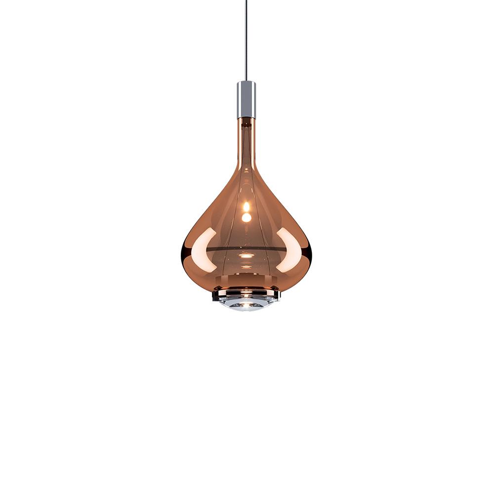 Lodes Skyfall Pendant Medium Glossy Copper Designer Pendant Lighting