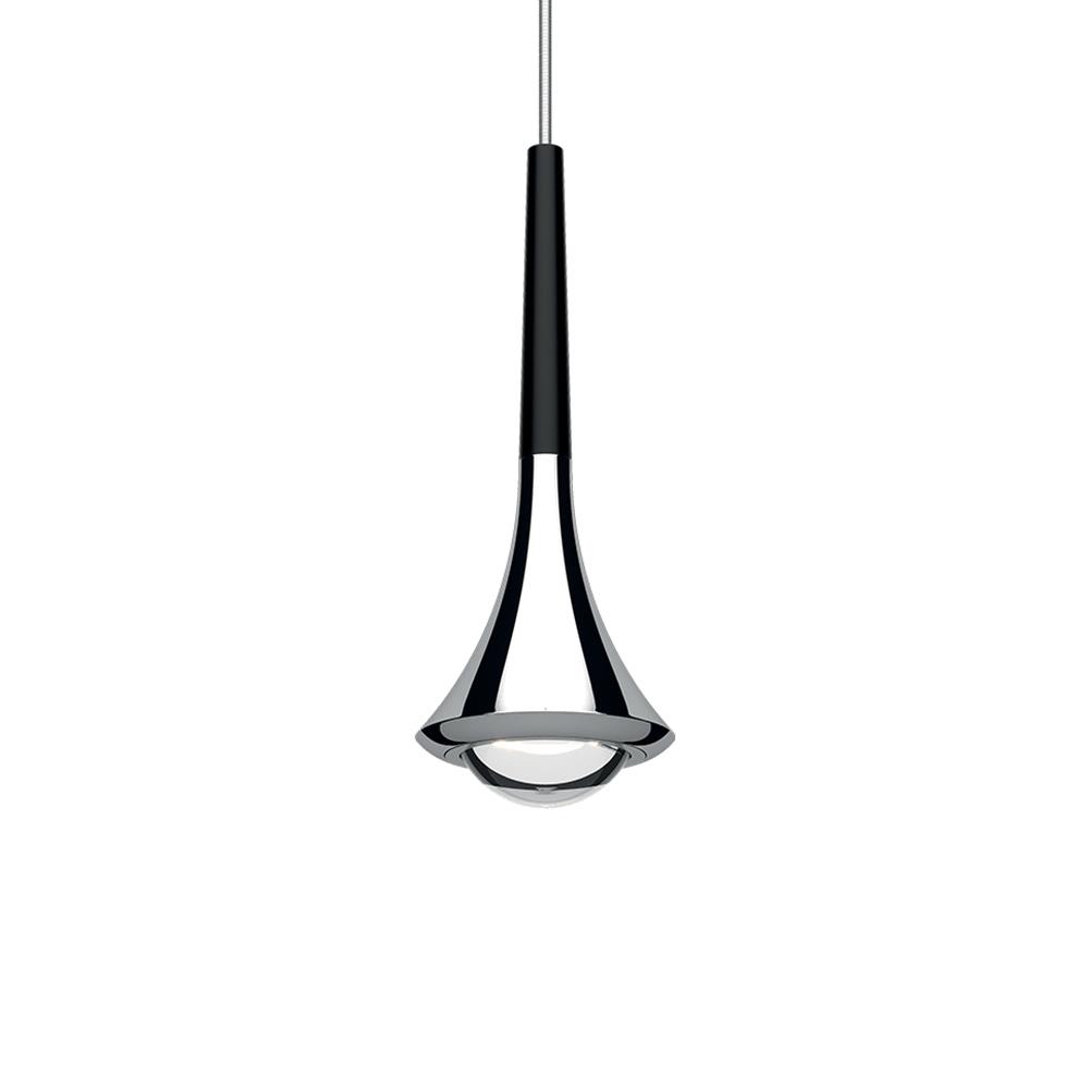 Lodes Rain Pendant Single Chrome Matt Black Silver Designer Pendant Lighting