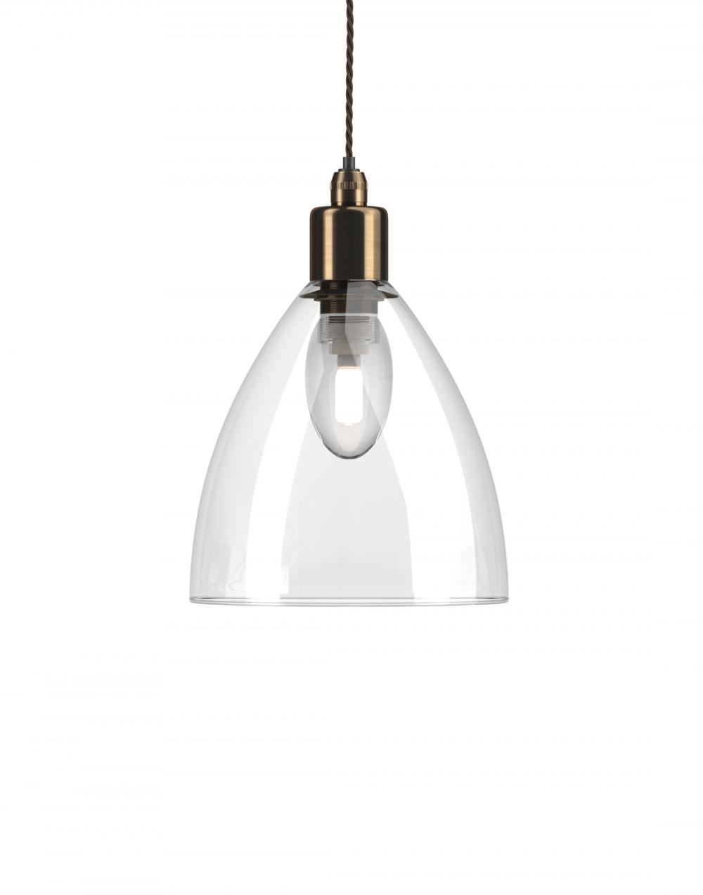 Fritz Fryer Ledbury Bathroom Pendant Medium Clear Antique Brass Bathroom Lighting Clear Designer Pendant Lighting