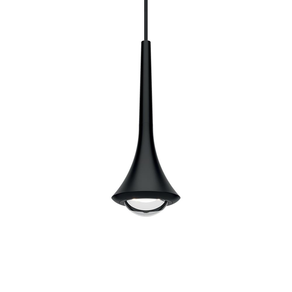 Lodes Rain Pendant Single Matt Black Matt Black Designer Pendant Lighting