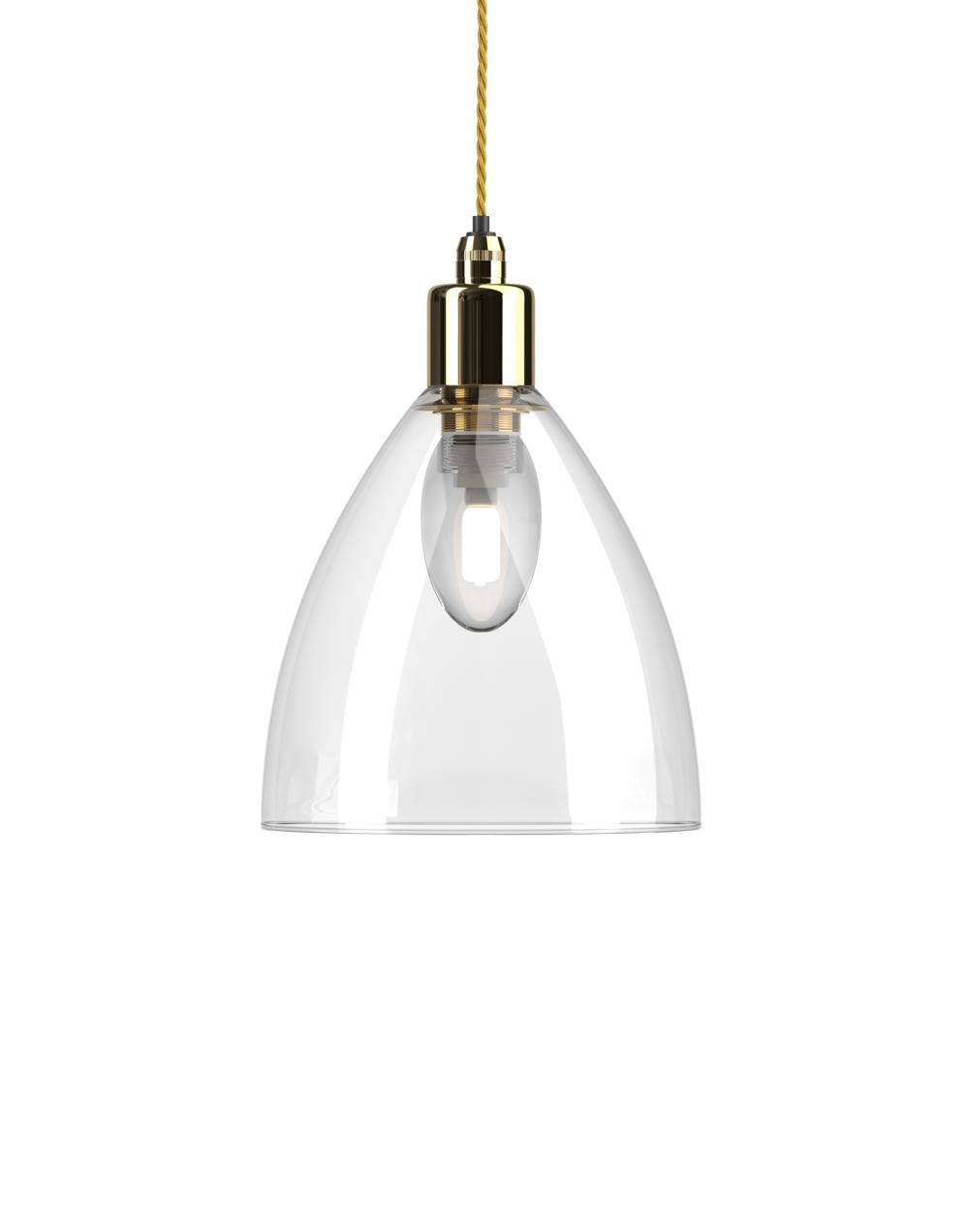 Fritz Fryer Ledbury Bathroom Pendant Medium Clear Polished Brass Bathroom Lighting Clear Designer Pendant Lighting