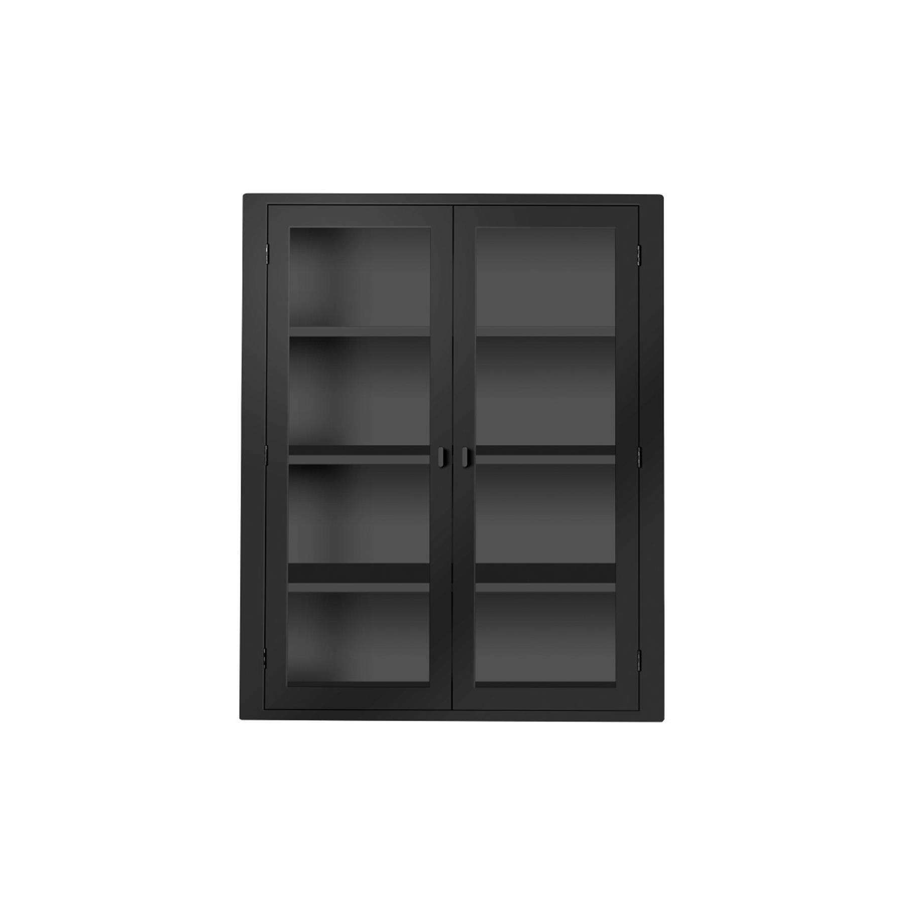 Fdb Mobler A90 Boderne Wall Mounted Display Cabinet Black Beech Designer Furniture From Holloways Of Ludlow