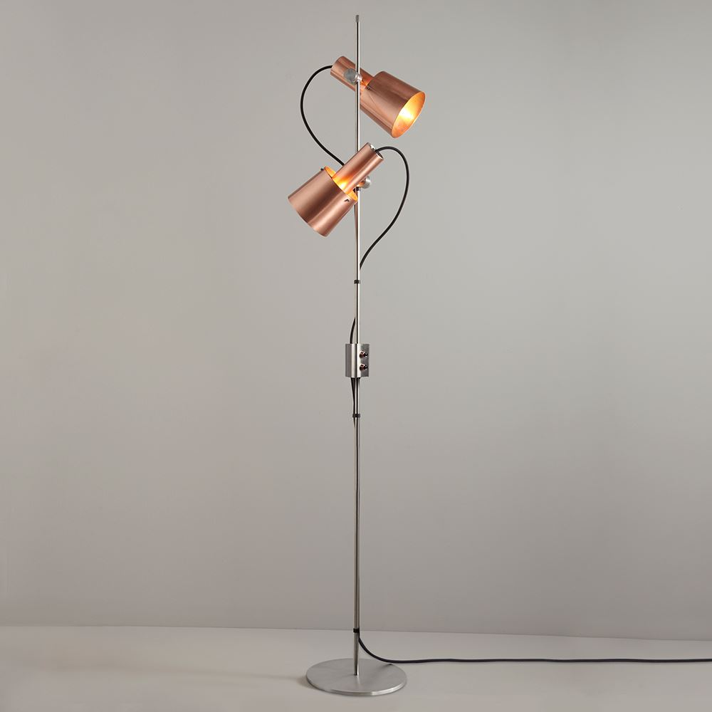 Chester Floor Light Satin Copper