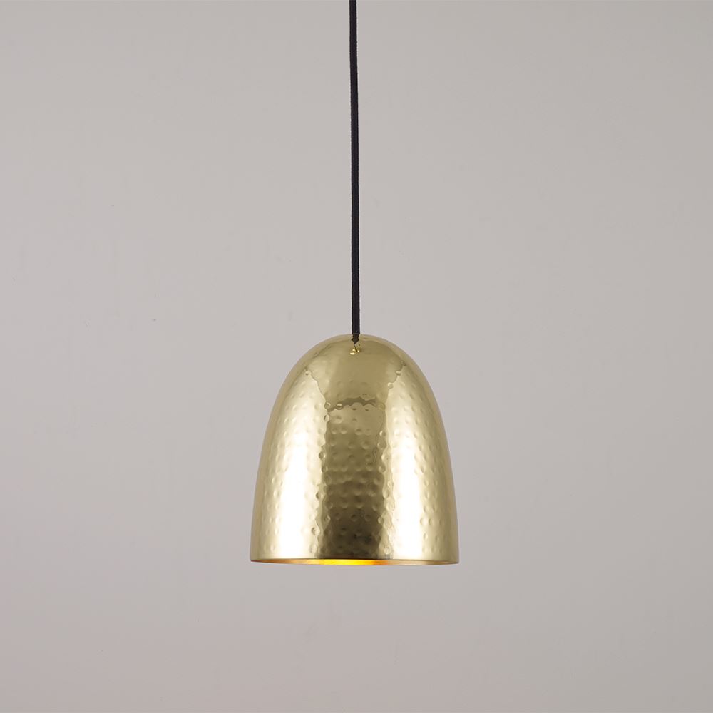Original Btc Stanley Pendant Small Hammered Brass Brassgold Designer Pendant Lighting